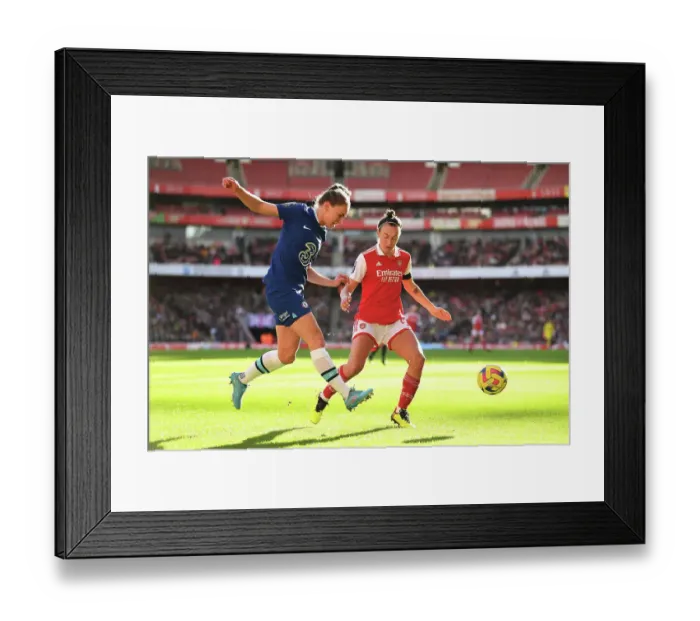 Framed Print : Battle at the Emirates: Arsenal Women vs. Chelsea Women - FA Women's Super League 2022-23 Framed Print : Battle at the Emirates: Arsenal Women vs. Chelsea Women - FA Women's Super League 2022-23
