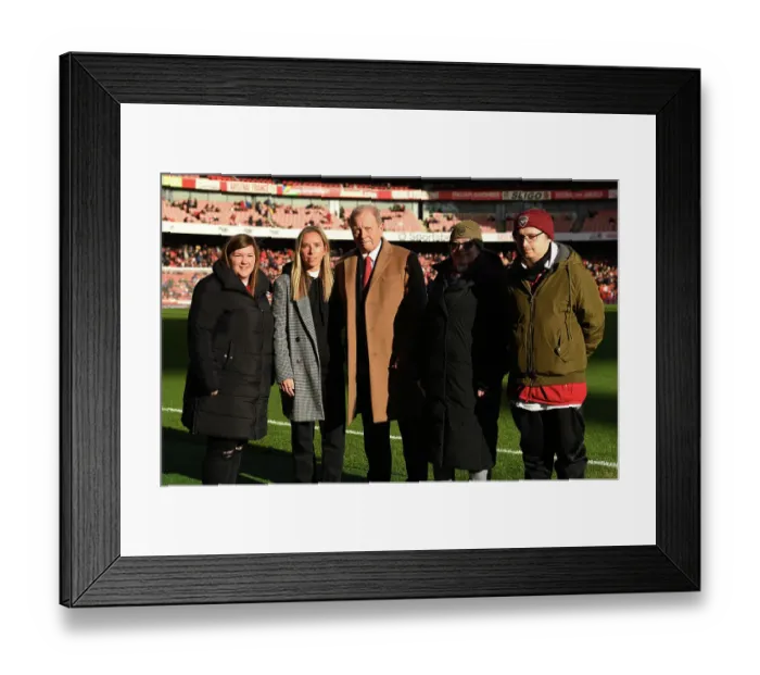 Framed Print : Arsenal Women's Team Honors Jordan Nobbs and Vic Akers with Awards Against Chelsea in FA Women's Super League