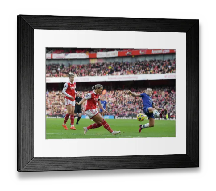 Framed Print : Arsenal Women vs Chelsea Women: Barclays Super League Clash at Emirates Stadium Framed Print : Arsenal Women vs Chelsea Women: Barclays Super League Clash at Emirates Stadium