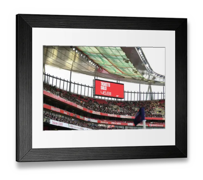 Framed Print : Arsenal vs. Chelsea: Women's Super League Match at Emirates Stadium - Ticket Sales Countdown