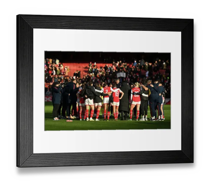 Framed Print : Arsenal Women's Team Celebrates Victory over Chelsea in FA WSL Clash Framed Print : Arsenal Women's Team Celebrates Victory over Chelsea in FA WSL Clash