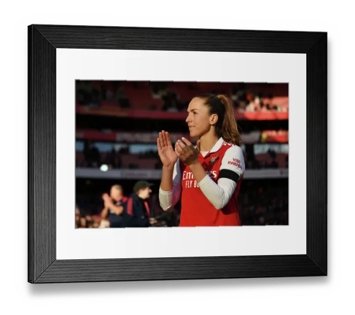 Framed Print : Arsenal Women vs Chelsea Women: Lia Walti's Emotional Moment after Barclays WSL Match at Emirates Stadium