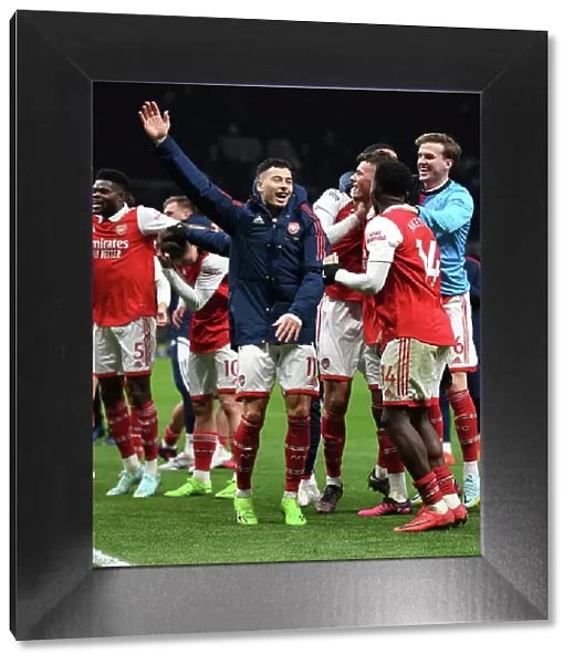 Arsenal's Thrilling Victory Over Tottenham Hotspur in the Premier League: Martinelli's Goal Sparks Jubilant Celebrations (2022-23)