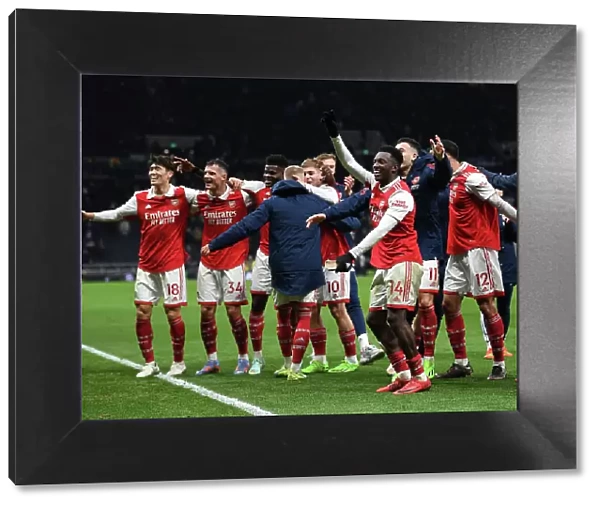 Arsenal's Eddie Nketiah Scores and Celebrates: Tottenham vs Arsenal, Premier League 2022-23