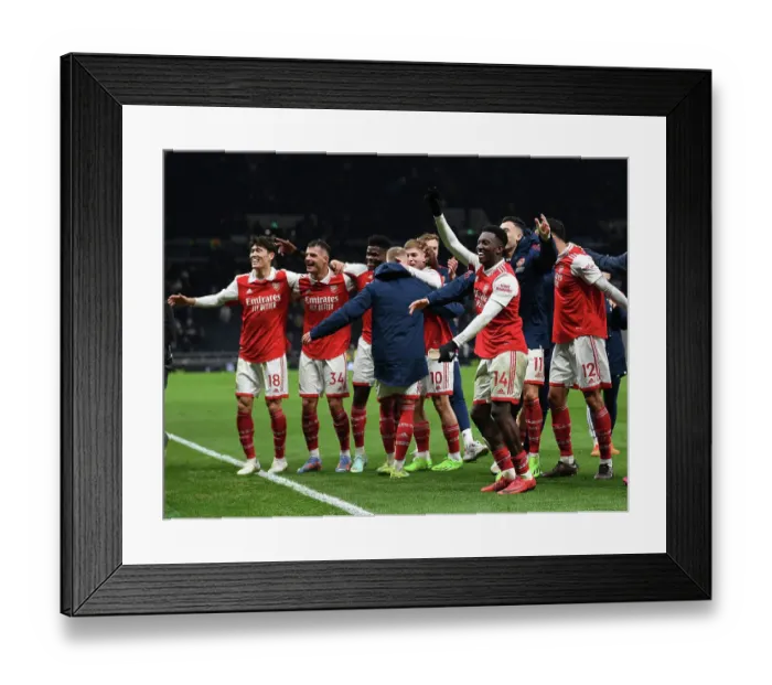 Framed Print : Arsenal's Eddie Nketiah Scores and Celebrates: Tottenham vs Arsenal, Premier League 2022-23 Framed Print : Arsenal's Eddie Nketiah Scores and Celebrates: Tottenham vs Arsenal, Premier League 2022-23