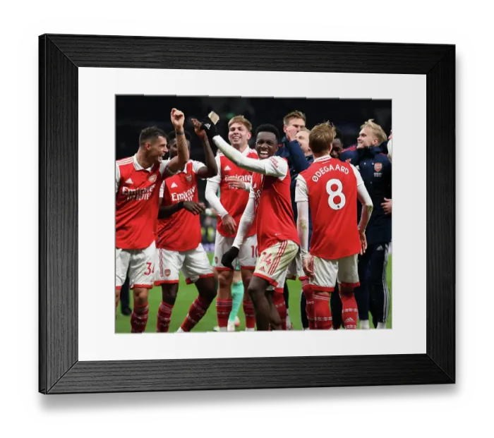 Framed Print : Nketiah's Thriller: Arsenal's Triumph Over Tottenham (2022-23)