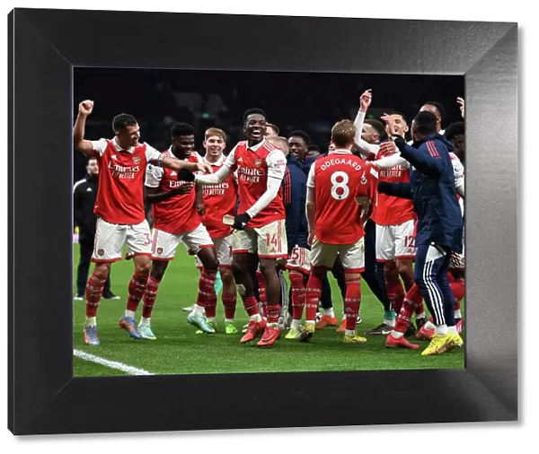 Arsenal Celebrate Eddie Nketiah's Goal: Tottenham vs Arsenal, Premier League 2022-23
