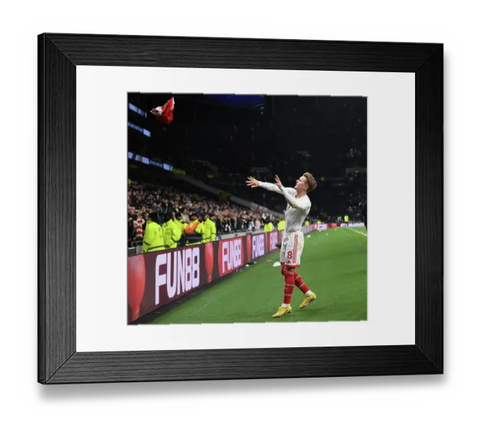 Framed Print : Martin Odegaard's Emotional Shirt Throw: Arsenal's Victory at Tottenham Hotspur Stadium (2022-23) Framed Print : Martin Odegaard's Emotional Shirt Throw: Arsenal's Victory at Tottenham Hotspur Stadium (2022-23)