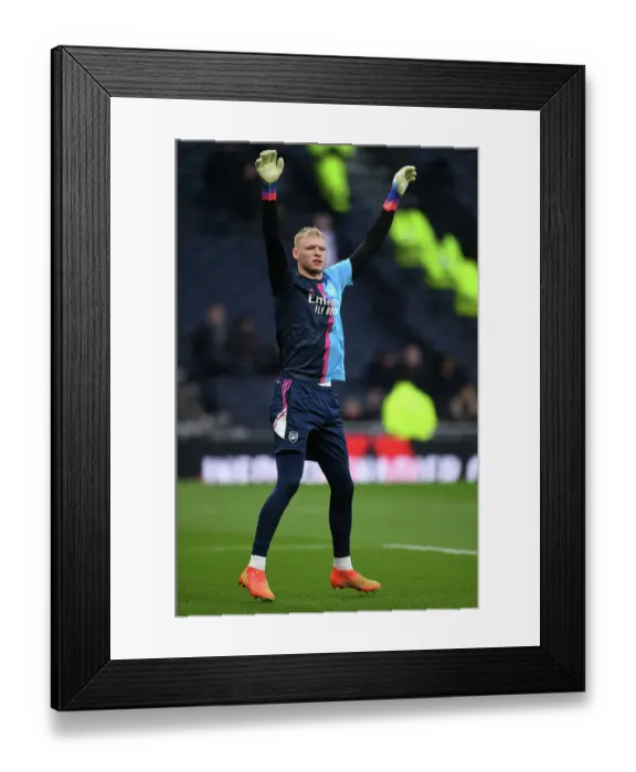 Framed Print : Arsenal's Aaron Ramsdale Gears Up for Tottenham Showdown - Premier League 2022-23