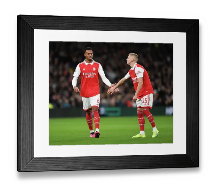 Framed Print : Gabriel Magalhaes and Oleksandr Zinchenko in Action: Arsenal vs. Tottenham, Premier League 2022-23 Framed Print : Gabriel Magalhaes and Oleksandr Zinchenko in Action: Arsenal vs. Tottenham, Premier League 2022-23