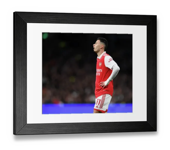 Framed Print : London Derby Thriller: Gabriel Martinelli's Action-Packed Performance for Arsenal vs. Tottenham, 2022-23 Framed Print : London Derby Thriller: Gabriel Martinelli's Action-Packed Performance for Arsenal vs. Tottenham, 2022-23