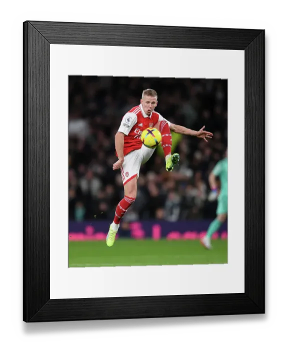 Framed Print : Zinchenko Shines: Arsenal's Victory Over Tottenham in the Premier League Showdown, London 2023