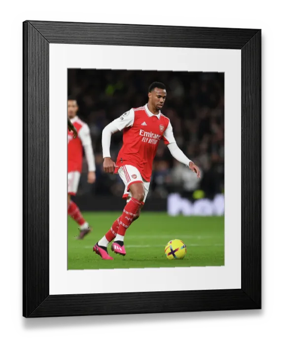 Framed Print : Gabriel Magalhaes in Action: Arsenal vs. Tottenham Hotspur, Premier League 2022-23 Framed Print : Gabriel Magalhaes in Action: Arsenal vs. Tottenham Hotspur, Premier League 2022-23