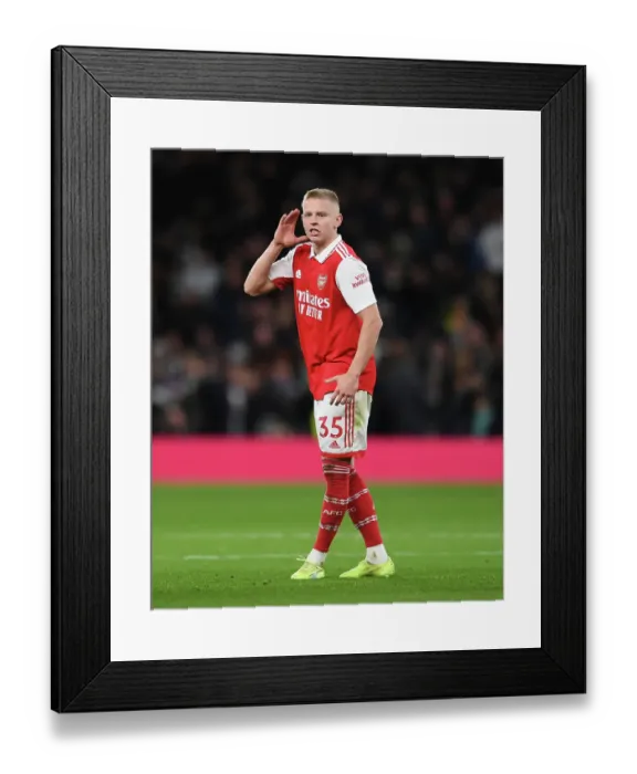Framed Print : Arsenal's Zinchenko in Action: Premier League Clash Against Tottenham, London 2023