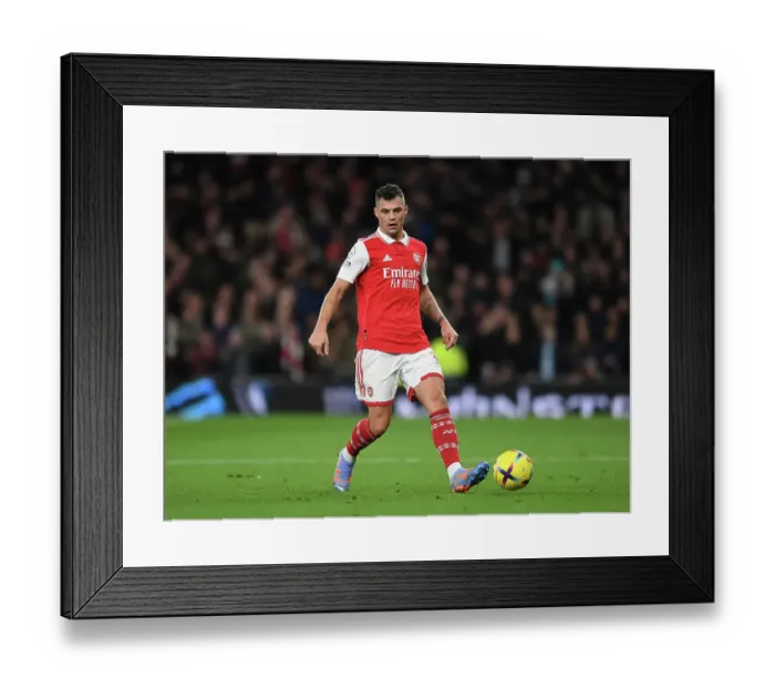 Framed Print : Granit Xhaka's Intense Battle: Arsenal vs. Tottenham Hotspur, Premier League 2022-23 Framed Print : Granit Xhaka's Intense Battle: Arsenal vs. Tottenham Hotspur, Premier League 2022-23