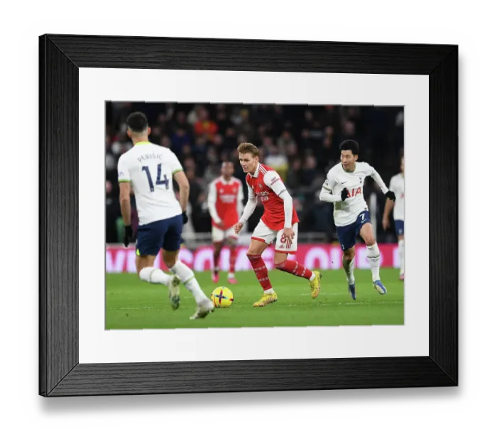 Framed Print : Martin Odegaard vs Son Heung-Min: A Premier League Battle at Tottenham Hotspur Stadium (2022-23) Framed Print : Martin Odegaard vs Son Heung-Min: A Premier League Battle at Tottenham Hotspur Stadium (2022-23)