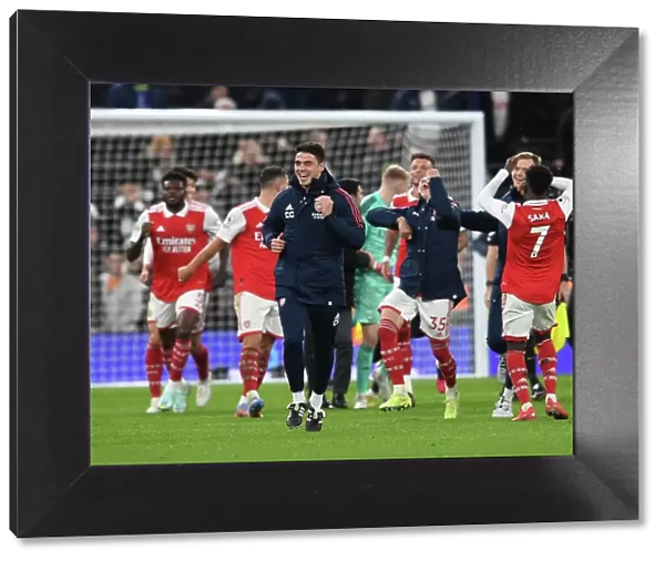 Arsenal Coach Carlos Cuesta Focuses During Tottenham-Arsenal Premier League Clash (2022-23)
