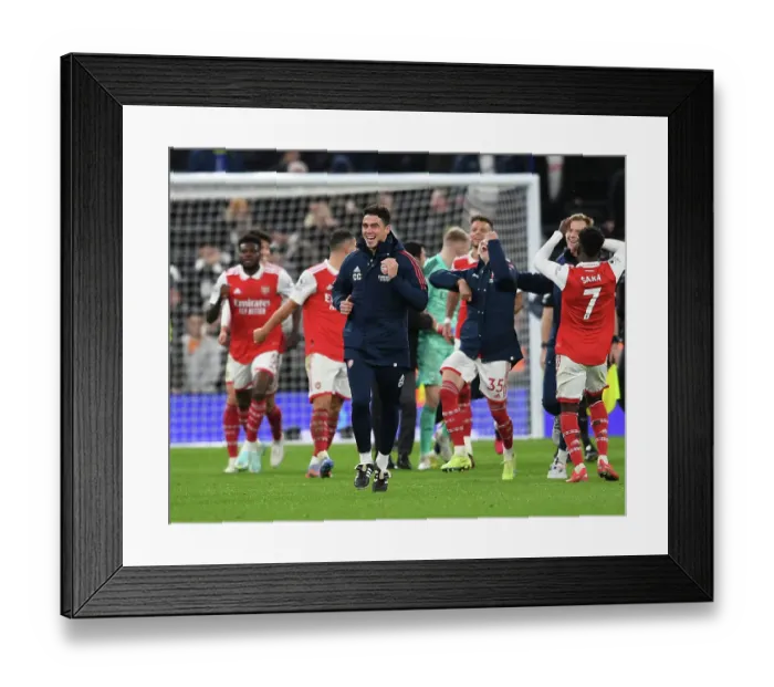 Framed Print : Arsenal Coach Carlos Cuesta Focuses During Tottenham-Arsenal Premier League Clash (2022-23) Framed Print : Arsenal Coach Carlos Cuesta Focuses During Tottenham-Arsenal Premier League Clash (2022-23)
