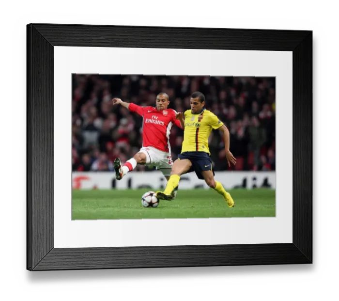 Framed Print : Clash of Titans: Gael Clichy vs Daniel Alves - Arsenal vs Barcelona, 2:2, UEFA Champions League Quarterfinal, Emirages Stadium, 31 / 3 / 10 Framed Print : Clash of Titans: Gael Clichy vs Daniel Alves - Arsenal vs Barcelona, 2:2, UEFA Champions League Quarterfinal, Emirages Stadium, 31 / 3 / 10