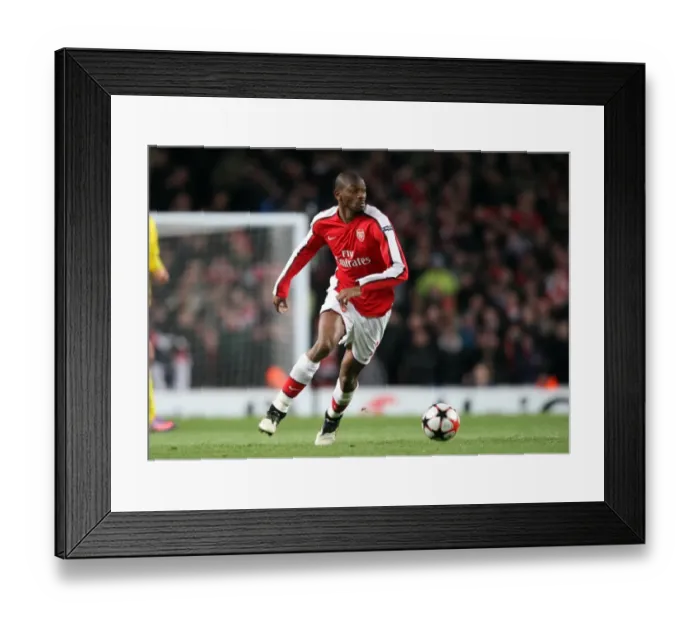 Framed Print : Abou Diaby (Arsenal). Arsenal 2: 2 Barcelona. UEFA Champions League. Quarter Final Framed Print : Abou Diaby (Arsenal). Arsenal 2: 2 Barcelona. UEFA Champions League. Quarter Final
