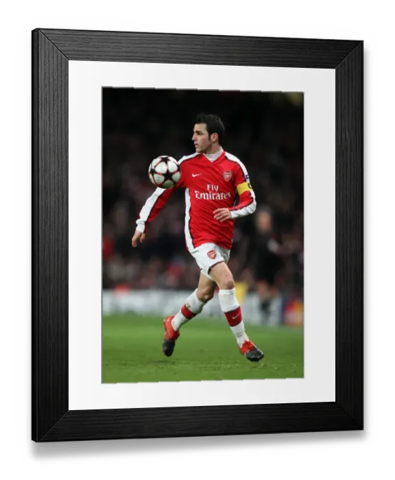 Framed Print : Cesc Fabregas (Arsenal). Arsenal 2: 2 Barcelona. UEFA Champions League. Quarter Final Framed Print : Cesc Fabregas (Arsenal). Arsenal 2: 2 Barcelona. UEFA Champions League. Quarter Final