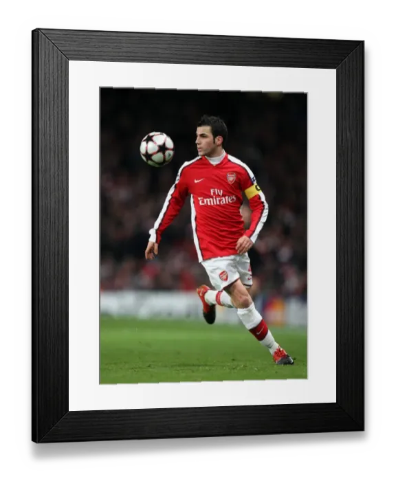 Framed Print : Arsenal vs. Barcelona: Cesc Fabregas Epic Battle in the UEFA Champions League Quarterfinals, 31 / 3 / 10 Framed Print : Arsenal vs. Barcelona: Cesc Fabregas Epic Battle in the UEFA Champions League Quarterfinals, 31 / 3 / 10