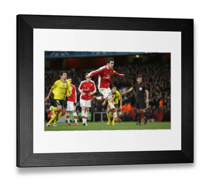Framed Print : Cesc Fabregas's Dramatic Penalty: Arsenal 2-2 Barcelona, Champions League Quarterfinal Framed Print : Cesc Fabregas's Dramatic Penalty: Arsenal 2-2 Barcelona, Champions League Quarterfinal