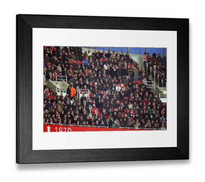 Framed Print : (Arsenal). Arsenal 2: 2 Barcelona. UEFA Champions League. Quarter Final, 1st Leg Framed Print : (Arsenal). Arsenal 2: 2 Barcelona. UEFA Champions League. Quarter Final, 1st Leg