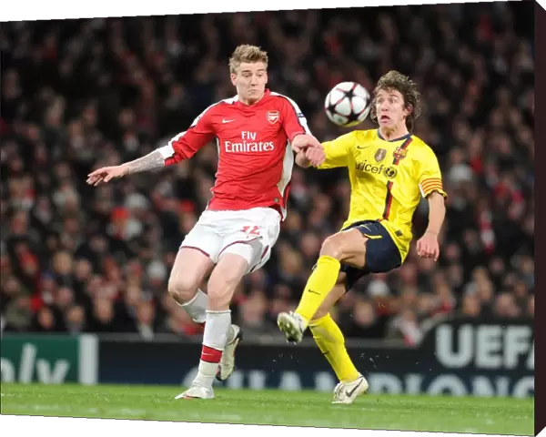 Nicklas Bendtner (Arsenal) Carlos Puyol (Barcelona). Arsenal 2: 2 Barcelona