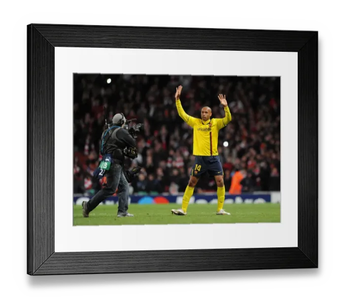 Framed Print : Thierry Henry's Return: A Champions League Battle - Arsenal vs. Barcelona (4 / 30 / 2010) Framed Print : Thierry Henry's Return: A Champions League Battle - Arsenal vs. Barcelona (4 / 30 / 2010)