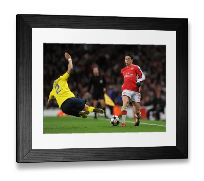 Framed Print : Arsenal vs. Barcelona: Nasri vs. Alves - Thrilling 2-2 Stalemate in the 2010 UEFA Champions League Quarterfinals Framed Print : Arsenal vs. Barcelona: Nasri vs. Alves - Thrilling 2-2 Stalemate in the 2010 UEFA Champions League Quarterfinals