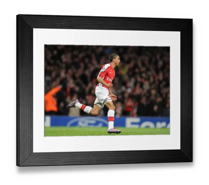 Framed Print : Theo Walcott's Thrilling Goal: Arsenal vs. Barcelona, 2010 Champions League Quarterfinal Framed Print : Theo Walcott's Thrilling Goal: Arsenal vs. Barcelona, 2010 Champions League Quarterfinal