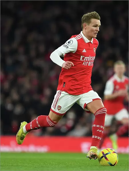 Arsenal's Martin Odegaard Faces Off Against Manchester United in Premier League Showdown (2022-23)