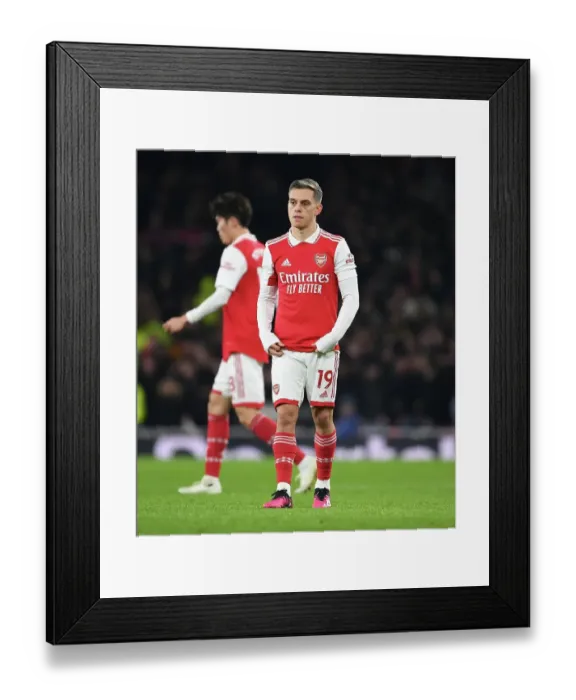 Framed Print : Trossard's Star Performance: Arsenal's Triumph Over Manchester United (Premier League 2022-23)
