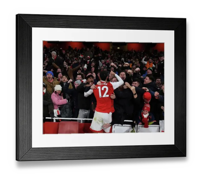 Framed Print : Arsenal's Triumph: Saliba's Goal, Arsenal FC vs Manchester United, Premier League 2022-23 Framed Print : Arsenal's Triumph: Saliba's Goal, Arsenal FC vs Manchester United, Premier League 2022-23