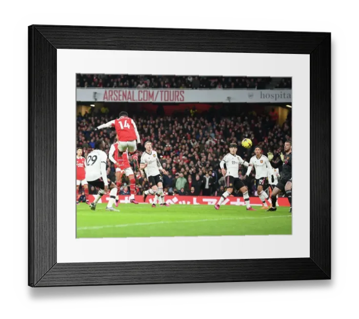Framed Print : Eddie Nketiah Scores First Arsenal Goal Against Manchester United in Premier League 2022-23 Framed Print : Eddie Nketiah Scores First Arsenal Goal Against Manchester United in Premier League 2022-23