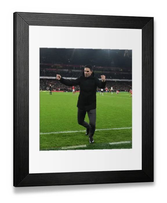 Framed Print : Mikel Arteta's Triumph: Arsenal's Epic Victory Over Manchester United in the Premier League Framed Print : Mikel Arteta's Triumph: Arsenal's Epic Victory Over Manchester United in the Premier League