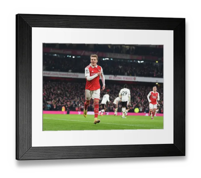 Framed Print : Eddie Nketiah Hat-Trick: Arsenal's Triumphant Night against Manchester United Framed Print : Eddie Nketiah Hat-Trick: Arsenal's Triumphant Night against Manchester United