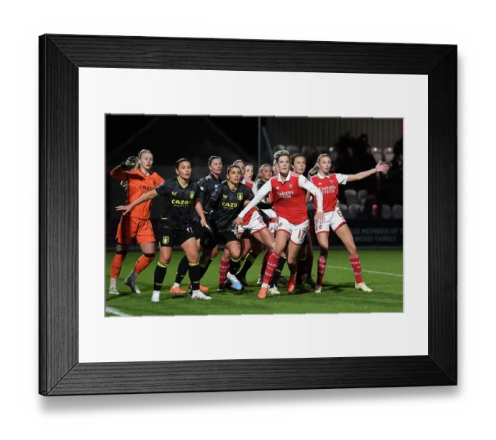 Framed Print : Arsenal's Lina Hurtig Evades Aston Villa's Kenza Dali in FA Women's League Cup Showdown Framed Print : Arsenal's Lina Hurtig Evades Aston Villa's Kenza Dali in FA Women's League Cup Showdown