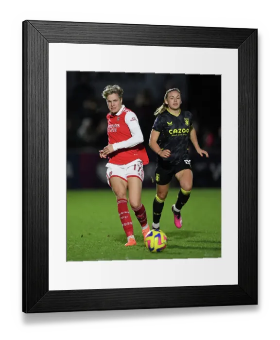 Framed Print : Arsenal Women vs. Aston Villa Women: Conti Cup Clash at Meadow Park