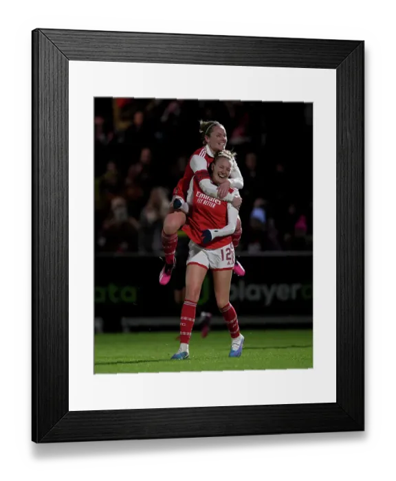 Framed Print : Arsenal Women's Victory: Frida Maanum Scores Second Goal Against Aston Villa in FA WSL Cup Framed Print : Arsenal Women's Victory: Frida Maanum Scores Second Goal Against Aston Villa in FA WSL Cup