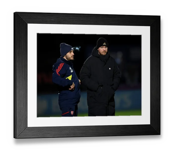 Framed Print : Jonas Eidevall Guides Arsenal Women in FA Cup Clash Against Aston Villa Framed Print : Jonas Eidevall Guides Arsenal Women in FA Cup Clash Against Aston Villa