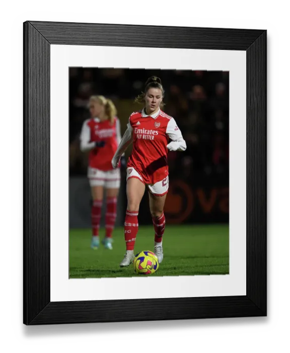 Framed Print : Arsenal Women vs. Aston Villa Women: FA WSL Cup Clash at Meadow Park
