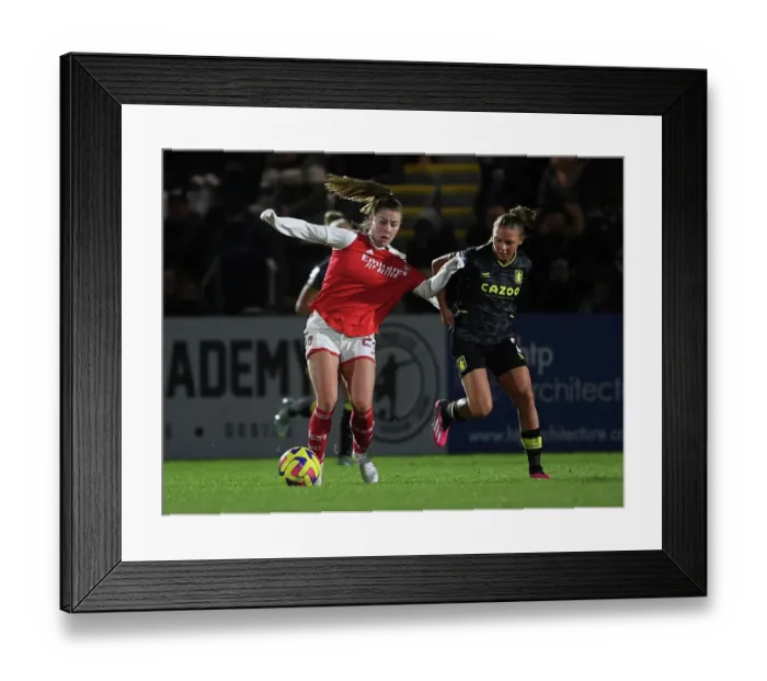 Framed Print : Arsenal vs. Aston Villa: Tense Moment in FA Women's Continental Tyres League Cup Match Framed Print : Arsenal vs. Aston Villa: Tense Moment in FA Women's Continental Tyres League Cup Match