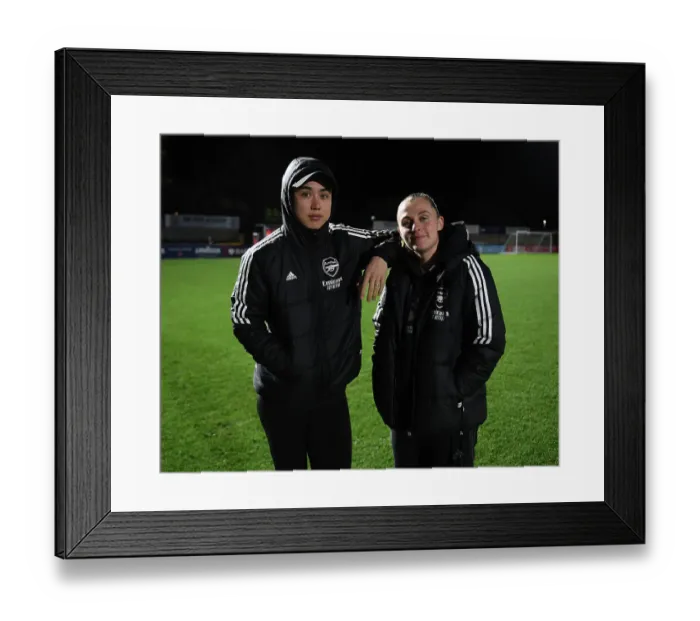Framed Print : Arsenal Women vs Aston Villa Women: FA WSL Cup Clash at Meadow Park