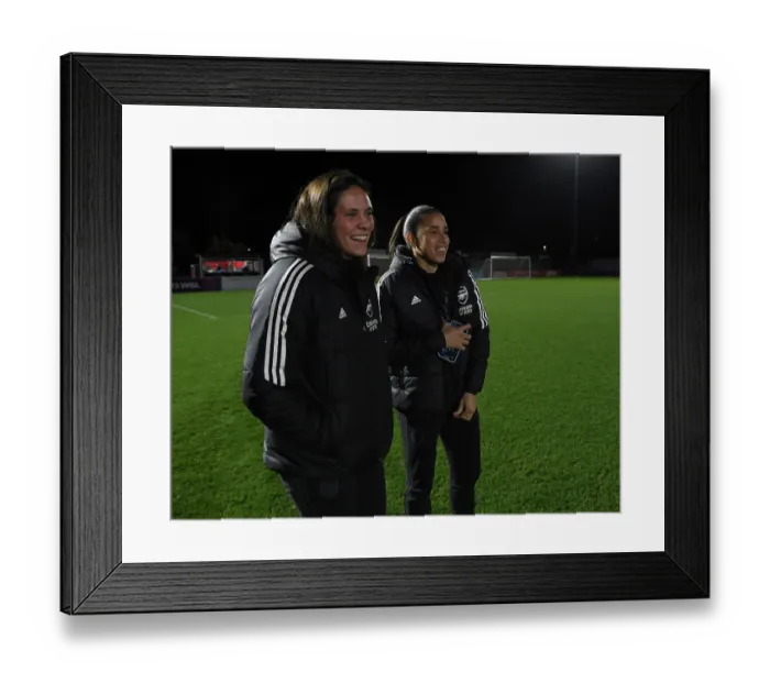 Framed Print : Arsenal Women vs Aston Villa Women: Conti Cup Clash at Meadow Park