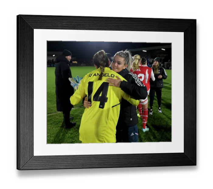 Framed Print : Arsenal Women Celebrate FA WSL Cup Victory over Aston Villa