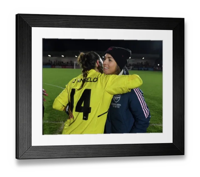 Framed Print : Arsenal Women Celebrate FA WSL Cup Victory over Aston Villa