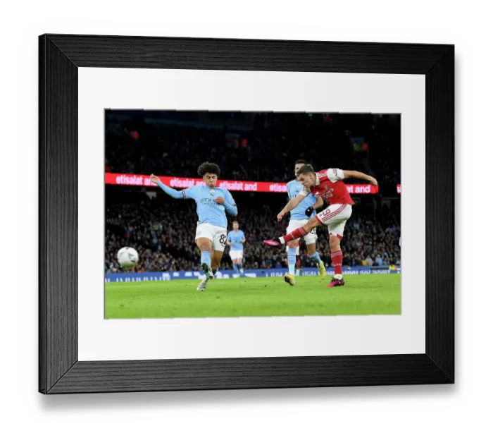 Framed Print : Arsenal's Trossard Faces Off Against Manchester City's Lewis in FA Cup Showdown Framed Print : Arsenal's Trossard Faces Off Against Manchester City's Lewis in FA Cup Showdown