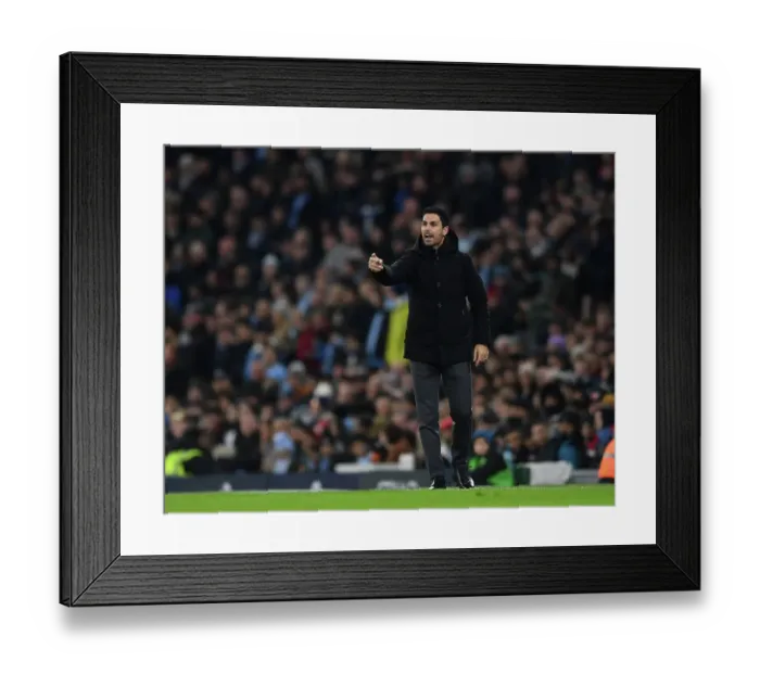 Framed Print : Mikel Arteta Faces Off Against Manchester City in FA Cup Showdown Framed Print : Mikel Arteta Faces Off Against Manchester City in FA Cup Showdown